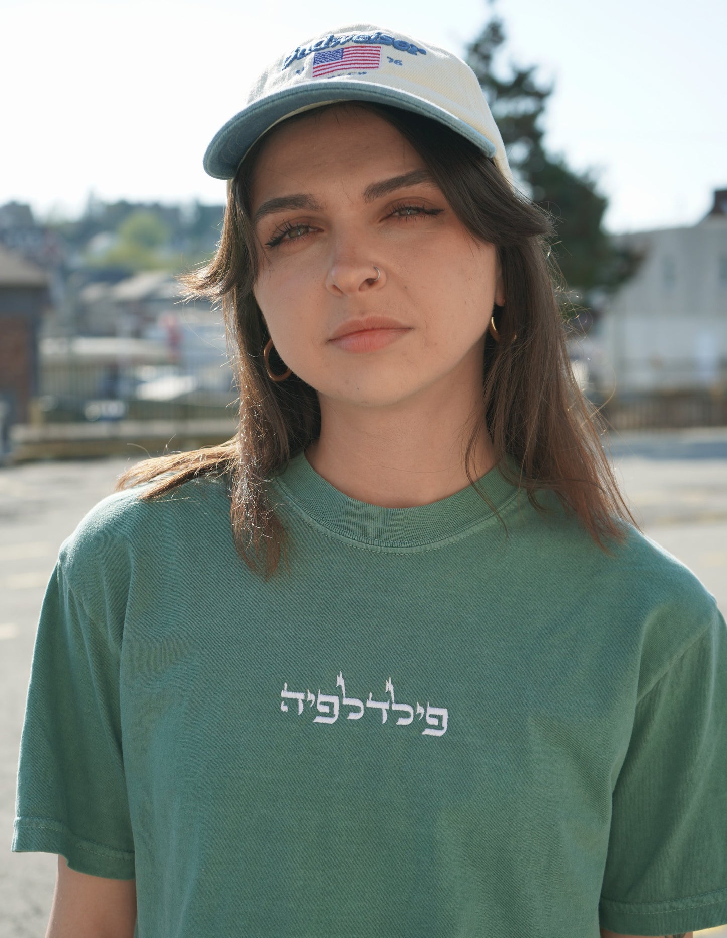 Philadelphia - Embroidered Hebrew T-Shirt